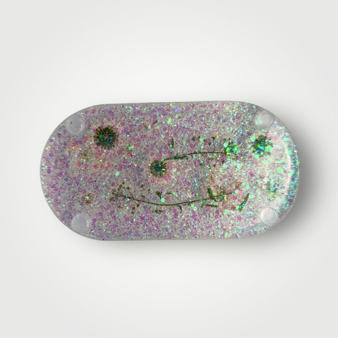 Iridescent Home Decor Gift Set, Decorative Tray + Dish