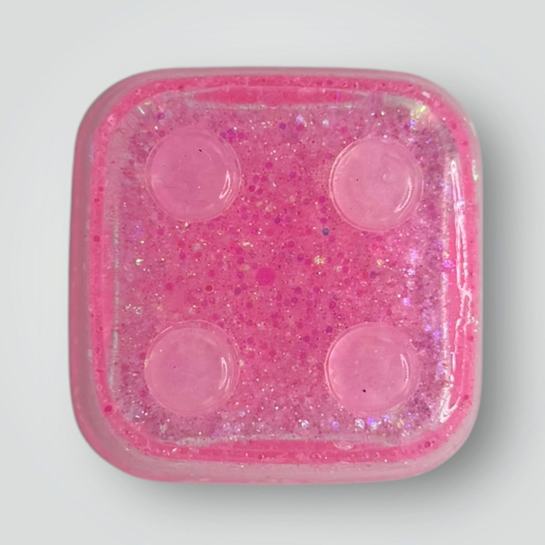 Blue Iridescent Home Decor Gift Set, Decorative Tray + Dish with Chunky Glitter, Rectangle and Square Shaped