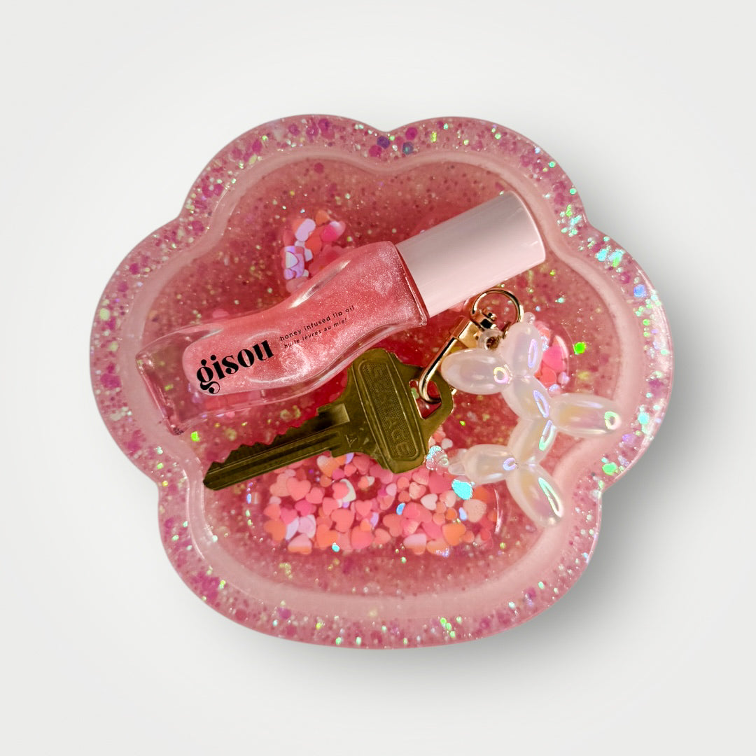 Pink Paw Print Dish