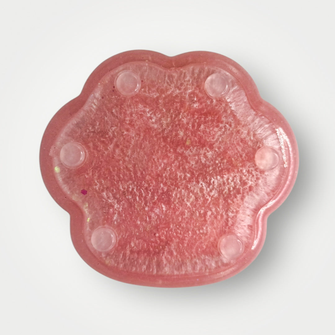 Pink Paw Print Dish